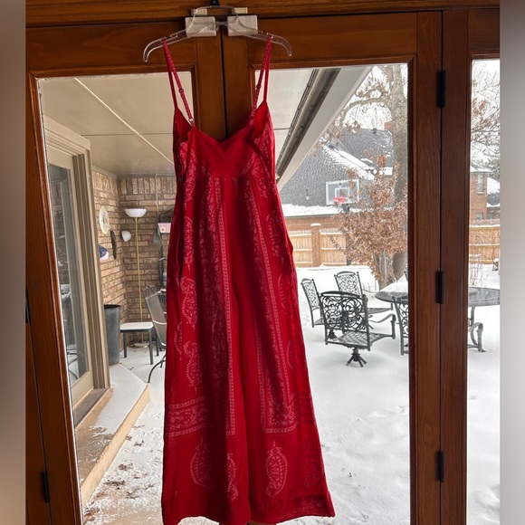 Free People Feel the Sun Bandana Jumpsuit Size 0 - Picture 13 of 15